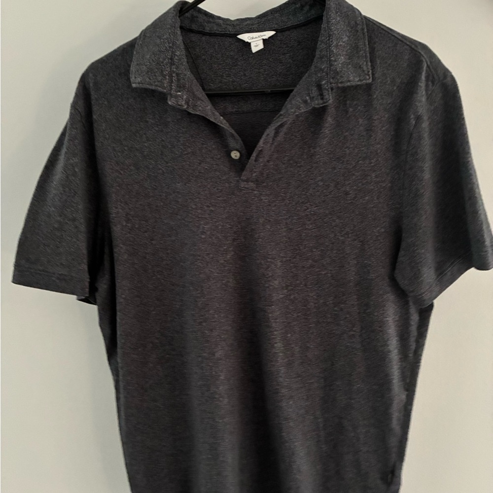 Calvin Klein Men's Charcoal Polo Shirt